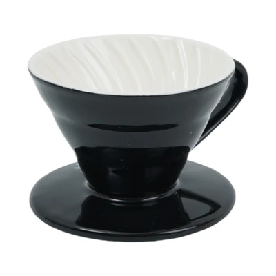Gambar Delicia Coffee Dripper V60 Porcelain - Hitam