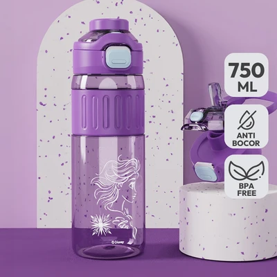 Gambar Unimass Botol Minum Tumbler Anak Plastik Frozen 750 Ml - Ungu