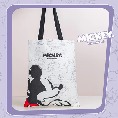 Gambar Unimass Tote Bag Kanvas Mickey Mouse - Putih