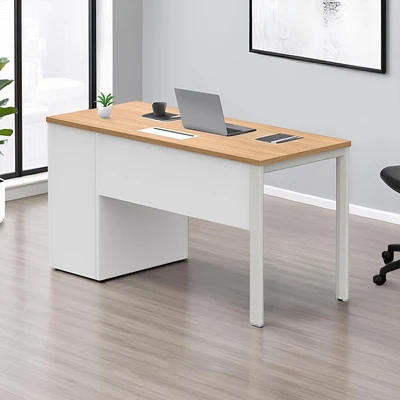Gambar Sieben Meja Kantor VA - Cokelat/Putih