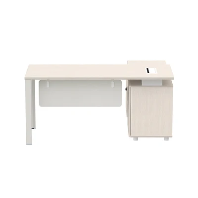 Gambar Sieben Meja Kantor Left 160 cm - Putih Ivory
