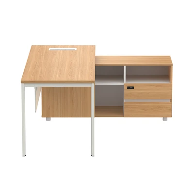 Gambar Sieben Meja Kantor Right 180 cm - Cokelat