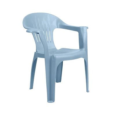 Gambar Soleil Kursi Teras Stacking Dengan Cup Holder - Biru Muda
