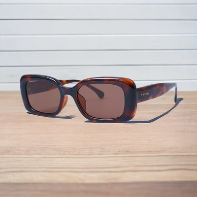 Gambar Parim Eyewear Sunnies Kacamata Sunglasses Square Ultem - Cokelat Tea