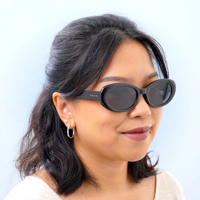 Gambar Parim Eyewear Kacamata Sunglasses Round Ultem - Hitam