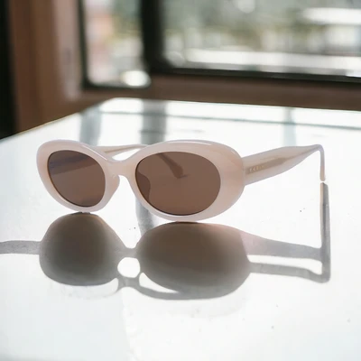 Gambar Parim Eyewear Sunnies Kacamata Sunglasses Round Ultem - Krem