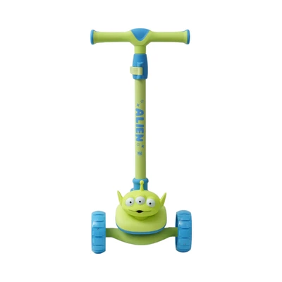 Gambar Disney Skuter Anak 3 Roda 3D Alien - Hijau/Biru