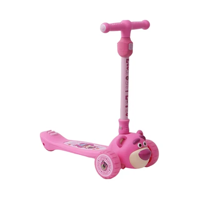 Gambar Disney Skuter Anak 3 Roda 3D Lotso - Pink