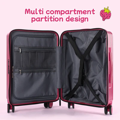 Gambar Mesuca Koper Pc & Abs Tsa Lock Lotso Dh23170 - Merah