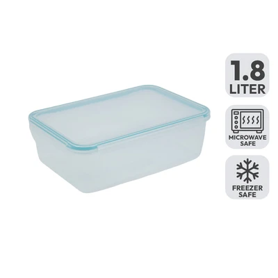 Gambar Picas Wadah Makanan Plastik Rectangle 1.8 Liter - Hijau