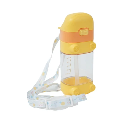 Gambar Ataru Botol Minum Anak Tritan Dengan Strap Hippo 340 ml - Oranye