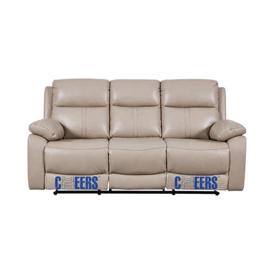 Gambar Cheers Mario Set Sofa Recliner Kulit 1 & 3 Seater - Cokelat Latte