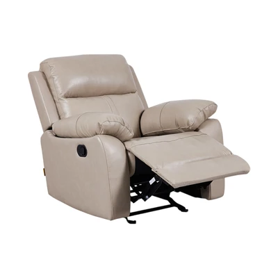 Gambar Cheers Mario Set Sofa Recliner Kulit 1 & 3 Seater - Cokelat Latte