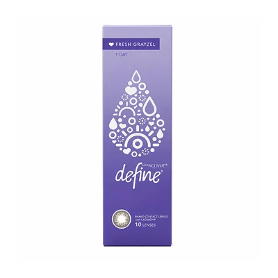 Gambar Acuvue -6.00 Softlens 1-Day Define Lacreon Grayzel Set 10 pcs - Abu-Abu