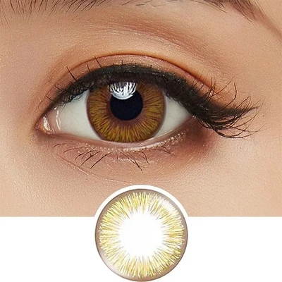 Gambar Acuvue -4.25 Softlens 1-Day Define Laceron Hazel Set 10 pcs - Cokelat