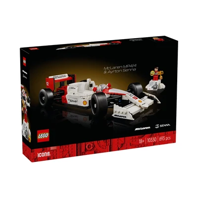 Gambar LEGO Icons Mclaren Mp4/4 & Ayrton Senna 10330