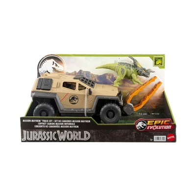 Gambar Jurassic World Set Figure Epic Evolution Mission Mayhem Truck - Mix