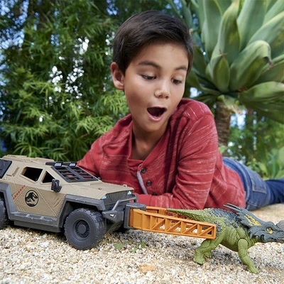 Gambar Jurassic World Set Figure Epic Evolution Mission Mayhem Truck - Mix