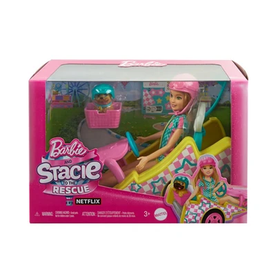 Gambar Barbie Set Boneka & Stacie Go Kart Hrm08