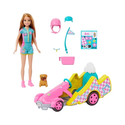 Gambar Barbie Set Boneka & Stacie Go Kart Hrm08