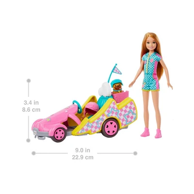 Gambar Barbie Set Boneka & Stacie Go Kart Hrm08