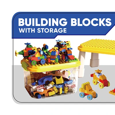 Gambar Bricks Kingdom Set 120 Pcs Building Blocks & Kotak Penyimpanan 7938