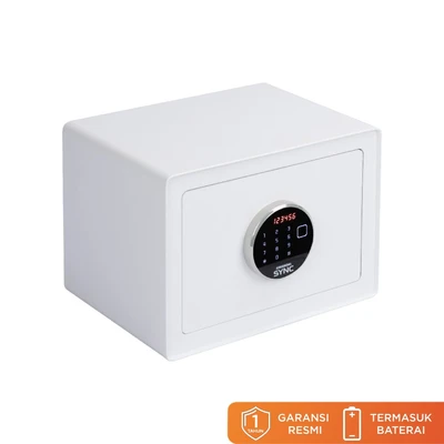 Gambar Krisbow Sync Smart Brankas Besi Layar Sentuh 35x25x25 cm F2401S - Putih