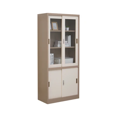 Gambar Informa Kiev Lemari Arsip Kantor Metal Slide Half - Cokelat Muda