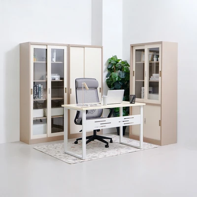 Gambar Informa Kiev Lemari Arsip Kantor Metal Slide Half - Cokelat Muda
