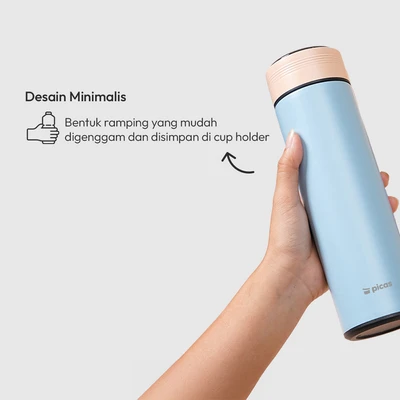 Gambar Picas Julie Botol Vacuum Flask Stainless Steel 400 ml - Biru