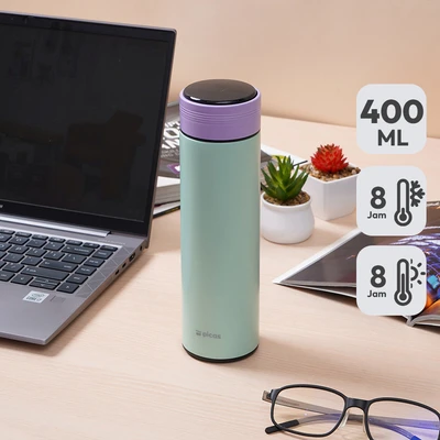 Gambar Picas Julie Botol Vacuum Flask Stainless Steel 400 ml - Hijau