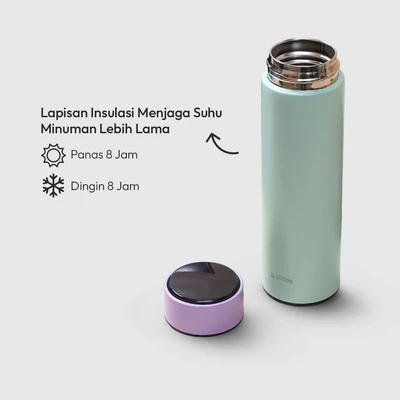 Gambar Picas Julie Botol Vacuum Flask Stainless Steel 400 ml - Hijau
