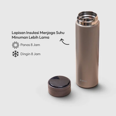 Gambar Picas Julie Botol Vacuum Flask Stainless Steel 400 ml - Abu-abu