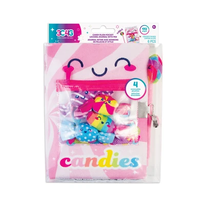 Gambar Make It Real Set Candy Plush Pocket Lock Journal & Pulpen