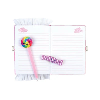 Gambar Make It Real Set Candy Plush Pocket Lock Journal & Pulpen