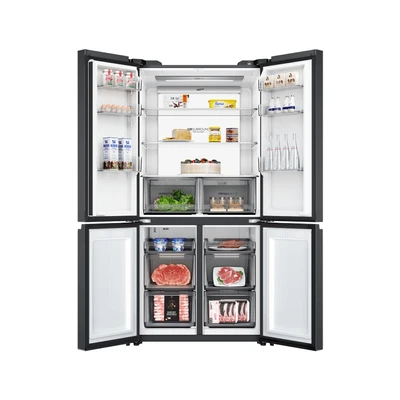 Gambar Aqua Kulkas 4 Pintu 658 Liter AQR-CTD746RAG(BK) - Hitam