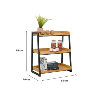 Gambar Informa Mossy Neo Rak 3 Tingkat - Cokelat Oak