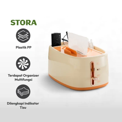 Gambar Stora Kotak Tisu Toaster - Oranye