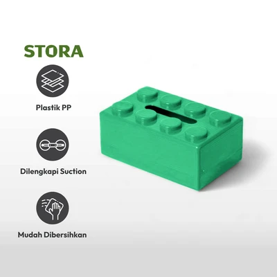 Gambar Stora Kotak Tisu Block - Hijau