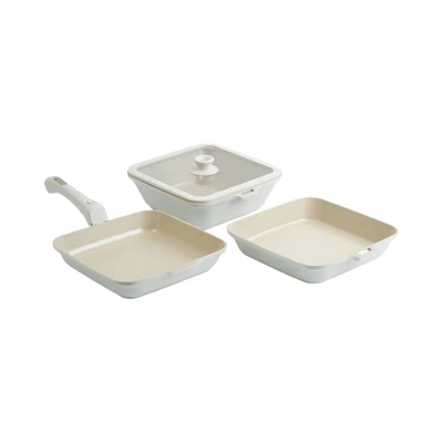 Gambar Kris Nemona Pro Perlengkapan Masak Detachable Aluminium Set 6 pcs - Krem