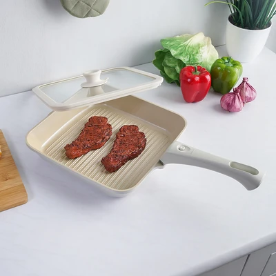 Gambar Kris Nemona Pro Perlengkapan Masak Detachable Aluminium Set 6 pcs - Krem
