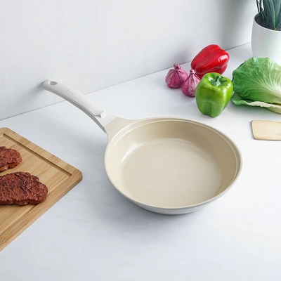 Gambar Kris Colormic Wajan Penggorengan Aluminum 24 cm - Krem