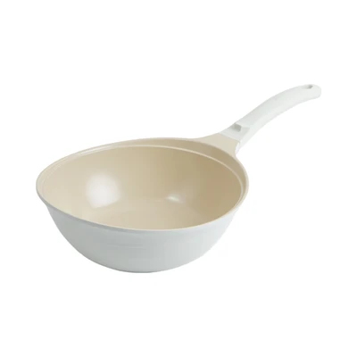 Gambar Kris Colormic Wajan Penggorengan Wok Aluminium 26 cm - Krem Beige