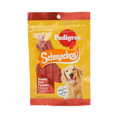 Gambar Pedigree Schmackos Camilan Anjing Smokey Beef 70 gr