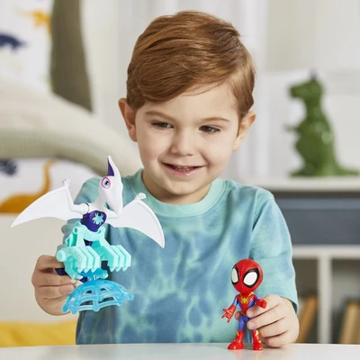 Gambar Spidey Amazing Friends Set Minifigure Lg Dino Hero Acsry Random