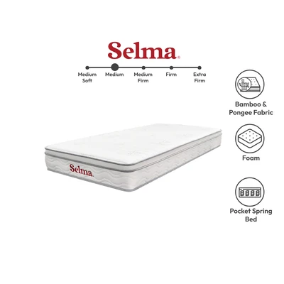 Gambar Selma 100x200x22 cm Yuka Kasur Pocket Springbed In Box - Putih