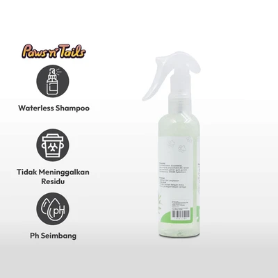 Gambar Paws N Tail 200 Ml Dry Shampoo Spray Green Tea