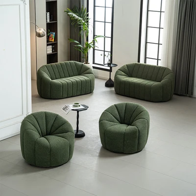 Gambar Informa Yolland Kursi Lounge Fabric 1 Seater - Hijau