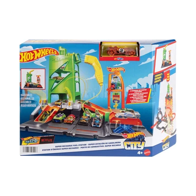Gambar Hot Wheels Playset City Super Recharge Fuel Station - Mix