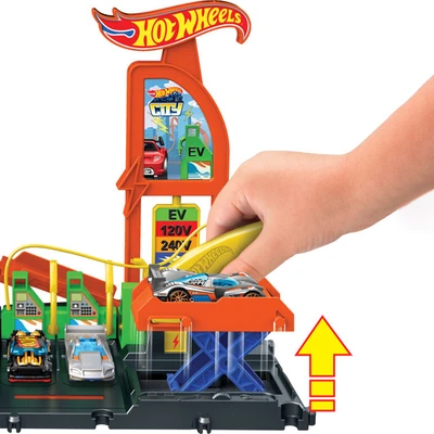 Gambar Hot Wheels Playset City Super Recharge Fuel Station - Mix